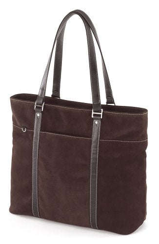 MOBILE EDGE - SUEDE ULTRA TOTE - 15.4IN - CHOCOLATE,GENUINE SUEDE