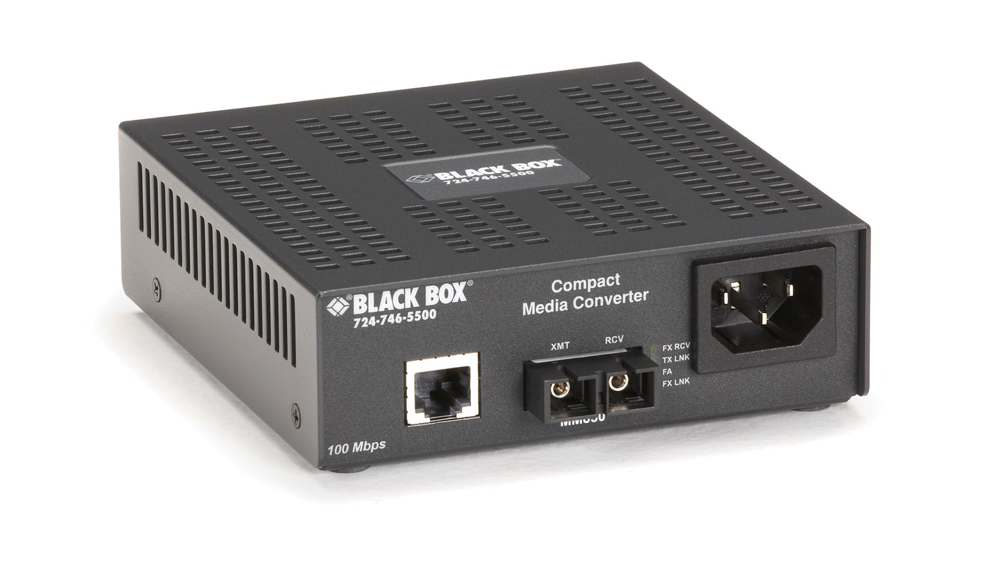 COMPACT MEDIA CONVERTERS, 100BASE-TX/100