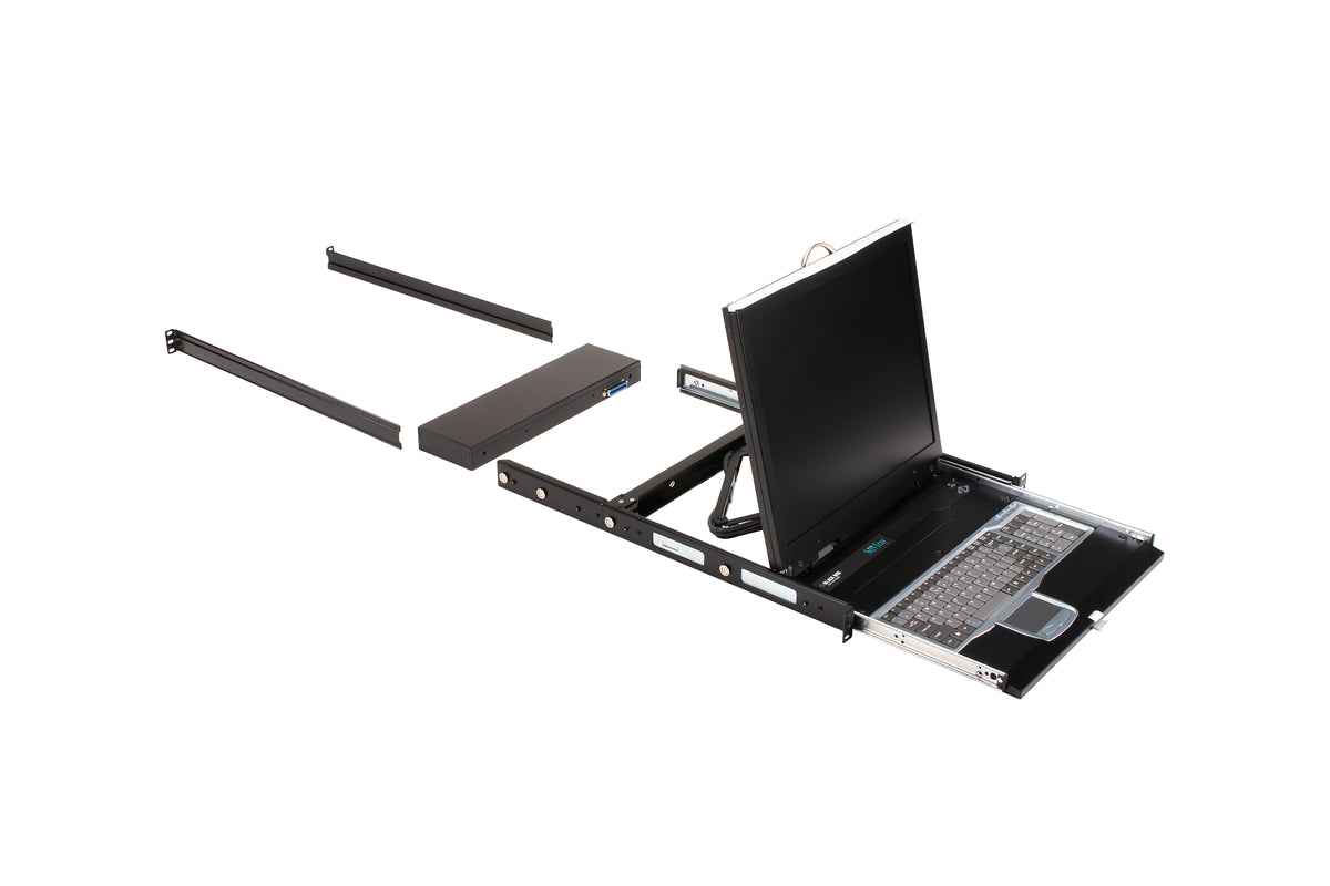 THE SERVTRAY COMPLETE ADDS AN INTEGRAL KVM SWITCH TO ITS KEYBOARD, MONITOR, AND