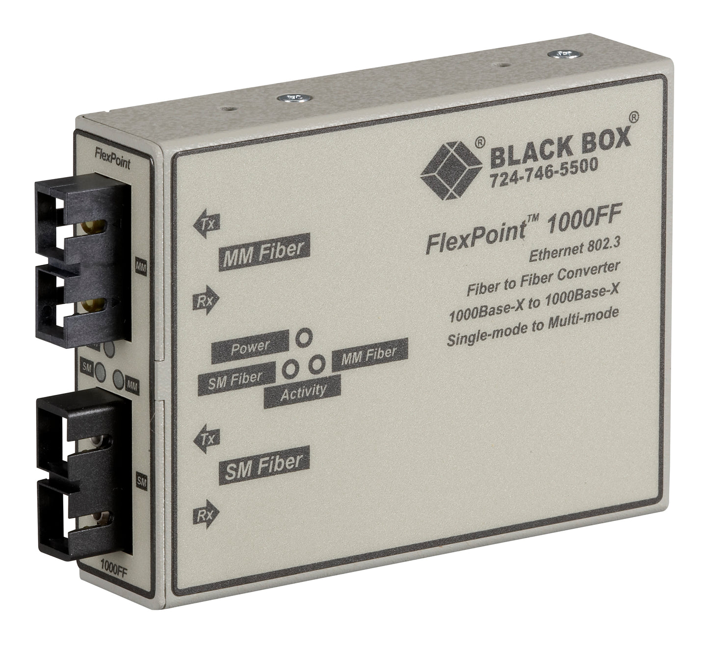 GIGABIT ETHERNET (1000-MBPS) MODE CONVERTER - 1000-MBPS MULTIMODE FIBER TO 1000-