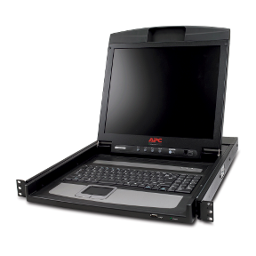 APC 17 RACK LCD CONSOLE - AP5717 - 1U RACK-MOUNTABLE KEYBOARD, MOUSE, AND LCD CO