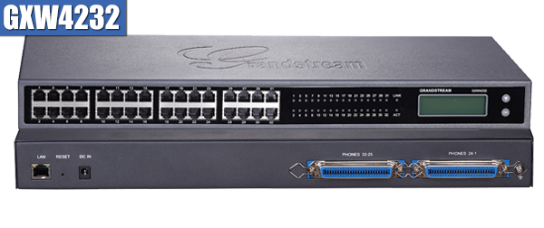 THE GXW4232 FEATURES 32 PORT FXS INTERFACES FOR ANALOG TELEPHONES, GIGABIT NETWO