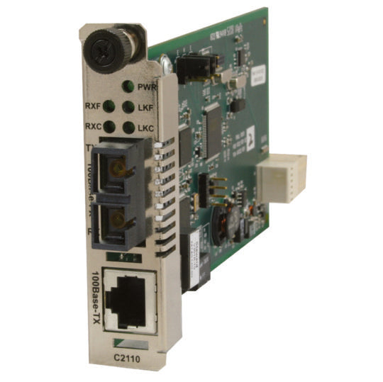 MEDIA CONVERTER- 100BASE-TX TO 100BASE-FX, SM SC, 20KM