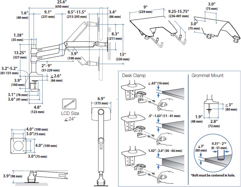 LX DUAL STACKING ARM