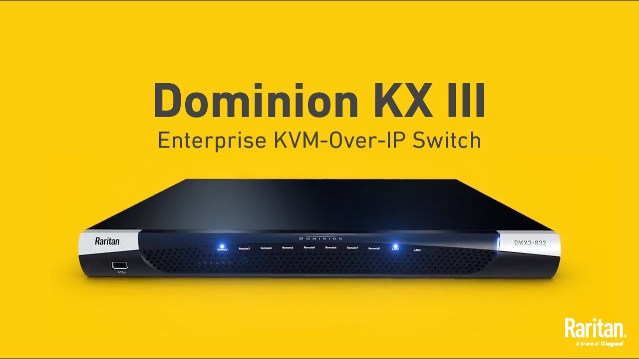 8PORT 8USER DOMINION KX III