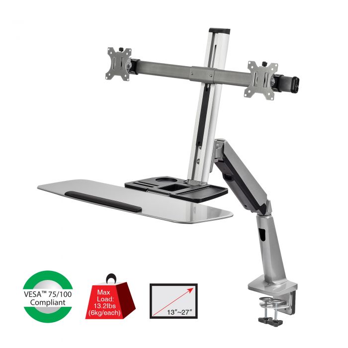 FULL MOTION FLEXIBILITY GAS SPRING ASSISTED FULL-MOTION ADJUSTABLE (TILT, SWIVEL