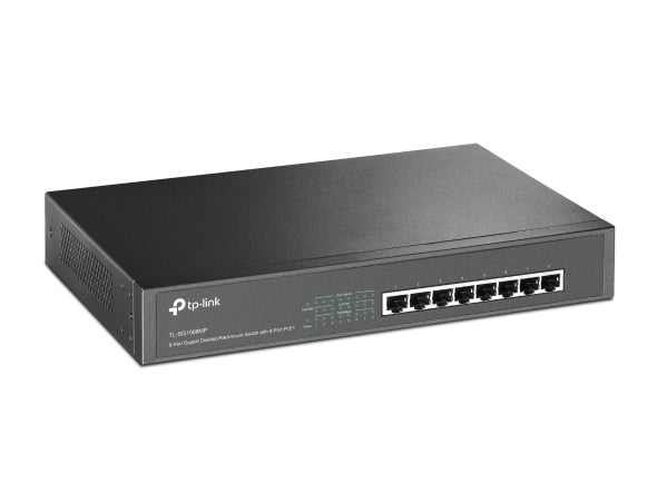 8-PORT GIGABIT DESKTOP/RACKMOUNT SWITCH WITH 8-PORT POE+ - TL-SG1008MP - DESKTOP