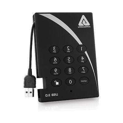 2TB 256B AES XTS ENCRYPTED, USB 3.0