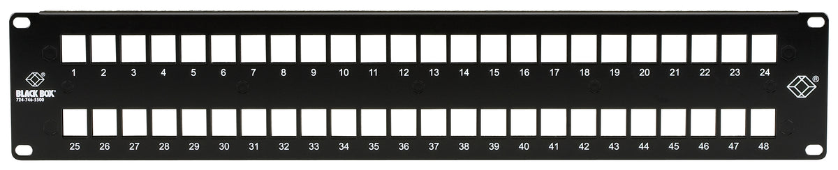 MULTIMEDIA PATCH PANEL - 2U, 48-PORT