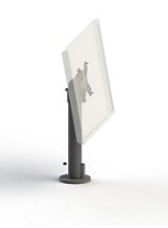 ANGLED 75/100 VESA MOUNT- 400MM POLE BLK