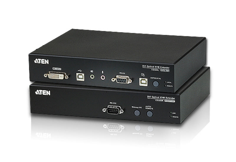 THE CE690 IS A DVI OPTICAL KVM EXTENDER THAT OVERCOMES THE LENGTH RESTRICTIONS O