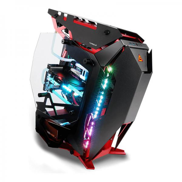 Antec CS TORQUE Tempered glass Aluminum Mid Tower Red blk E-ATX ATX mATX ITX