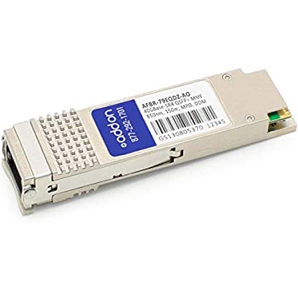 THIS AVAGO AFBR-79EQDZ COMPATIBLE QSFP+ TRANSCEIVER PROVIDES 40GBASE-SR4 THROUGH