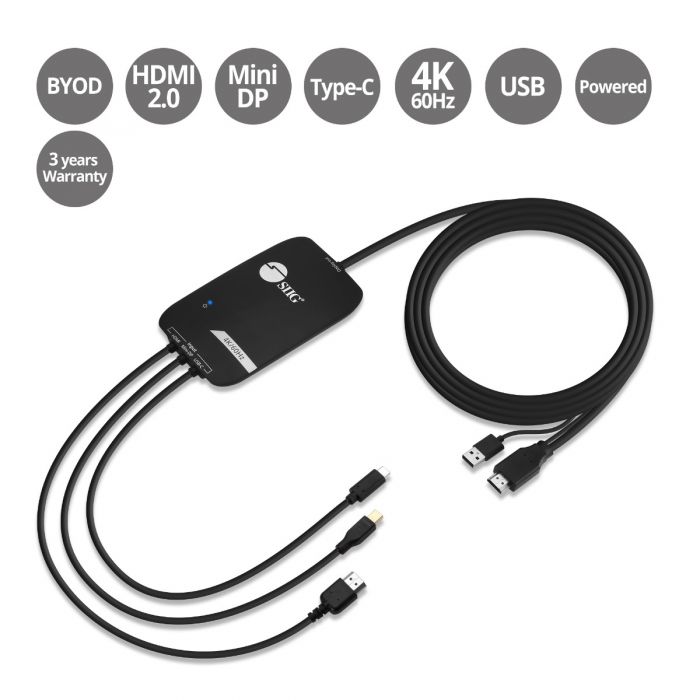 3x1 HDMI 4K Multi format Prese