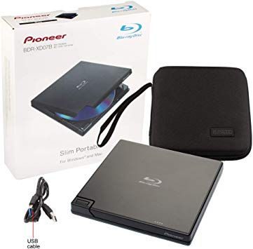Pioneer Slim BDRW DVDRW BDR-XD07B EXT 6x USB3 SP BDXL And M-Disc Format Retail