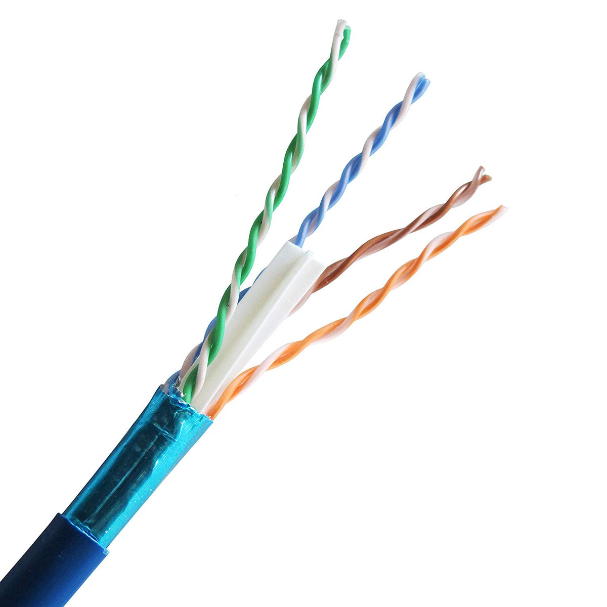 1000FT CAT5E BLUE PLENUM SOLID