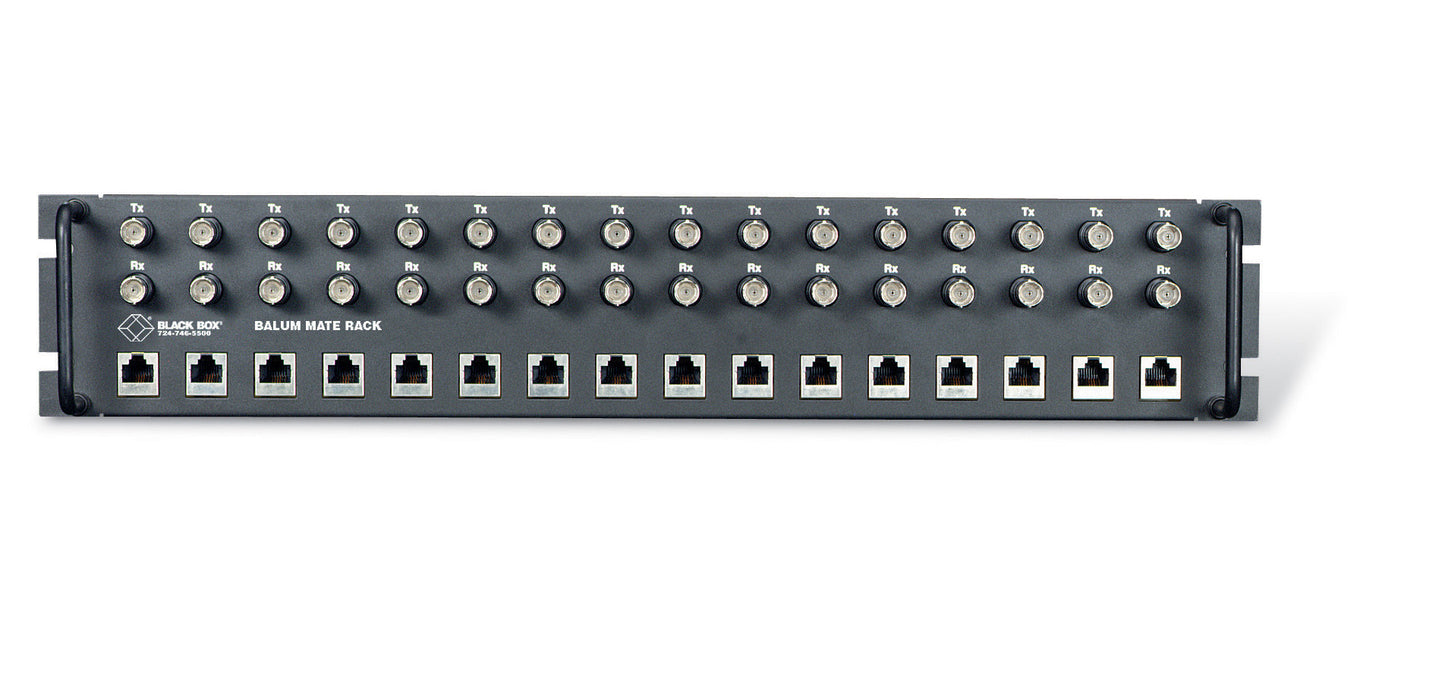 BALUN - G.703, 75-120-OHM, CHASSIS, 16-PORT, RACKMOUNT, 19IN , 2U, , GSA, TAA, 4