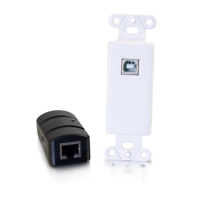 C2G USB 2.0 CAT6 EXTENDER 150FT, DECORATOR WALL PLATE TRANSCEIVER TO BOX RECEIVE