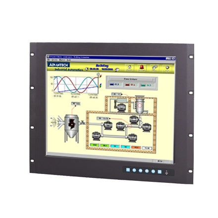 9U 19 SXGA IND. MONITOR W/ RESISTIVE TS(COMBO)