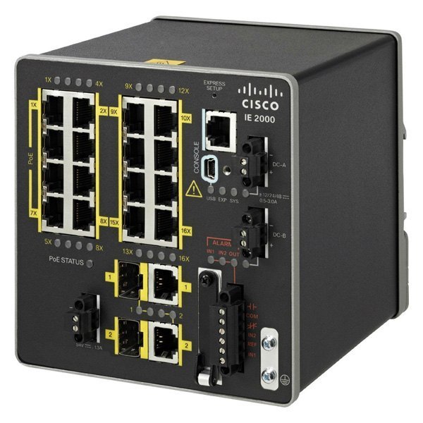 IE 16 10/100,2 FE SFP+2 T/SFP, BASE WITH