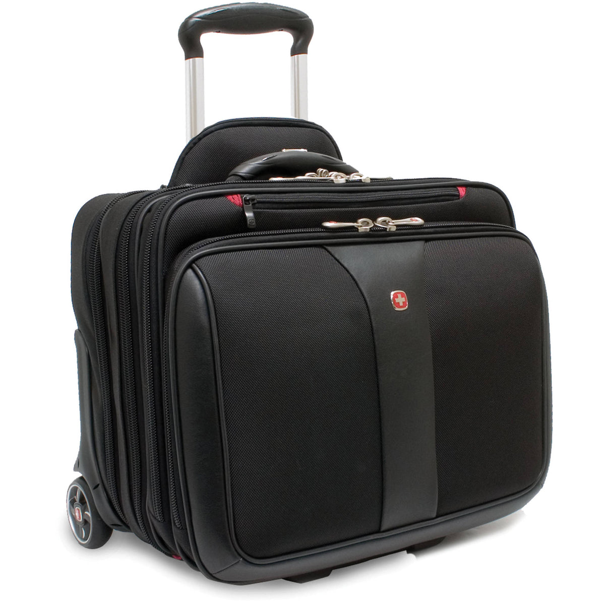 SWISS GEAR PATRIOT ROLLING 2-PIECE BUSINESS SET BLACK WA-7953-02F00