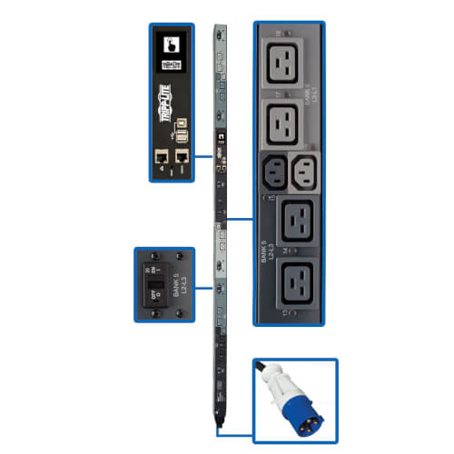 PDU 3-PHASE SWITCHED 16.2KW 0U