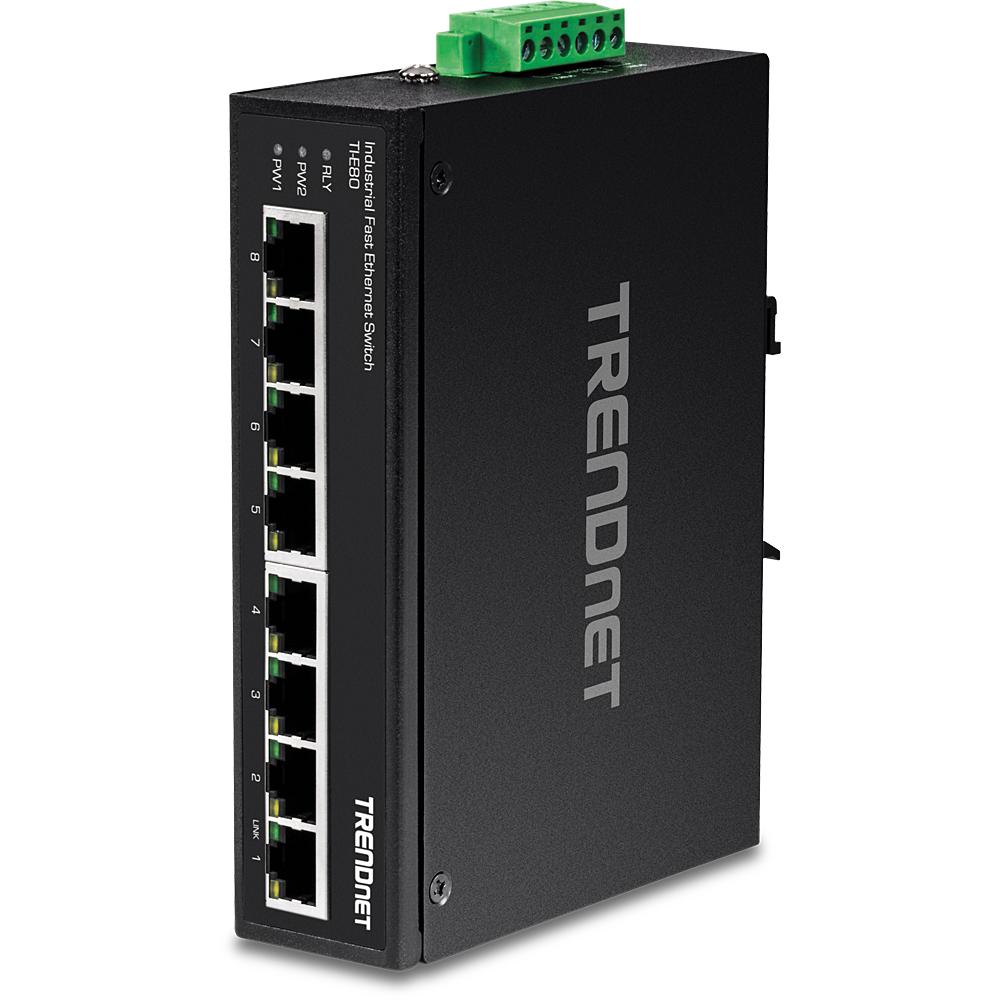 8-PORT INDUSTRIAL FAST ETHERNET