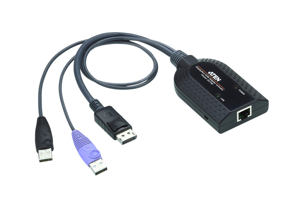 USB DISPLAYPORT CPU ADADPTER W/ VIRTUAL MEDIA & AUDIO