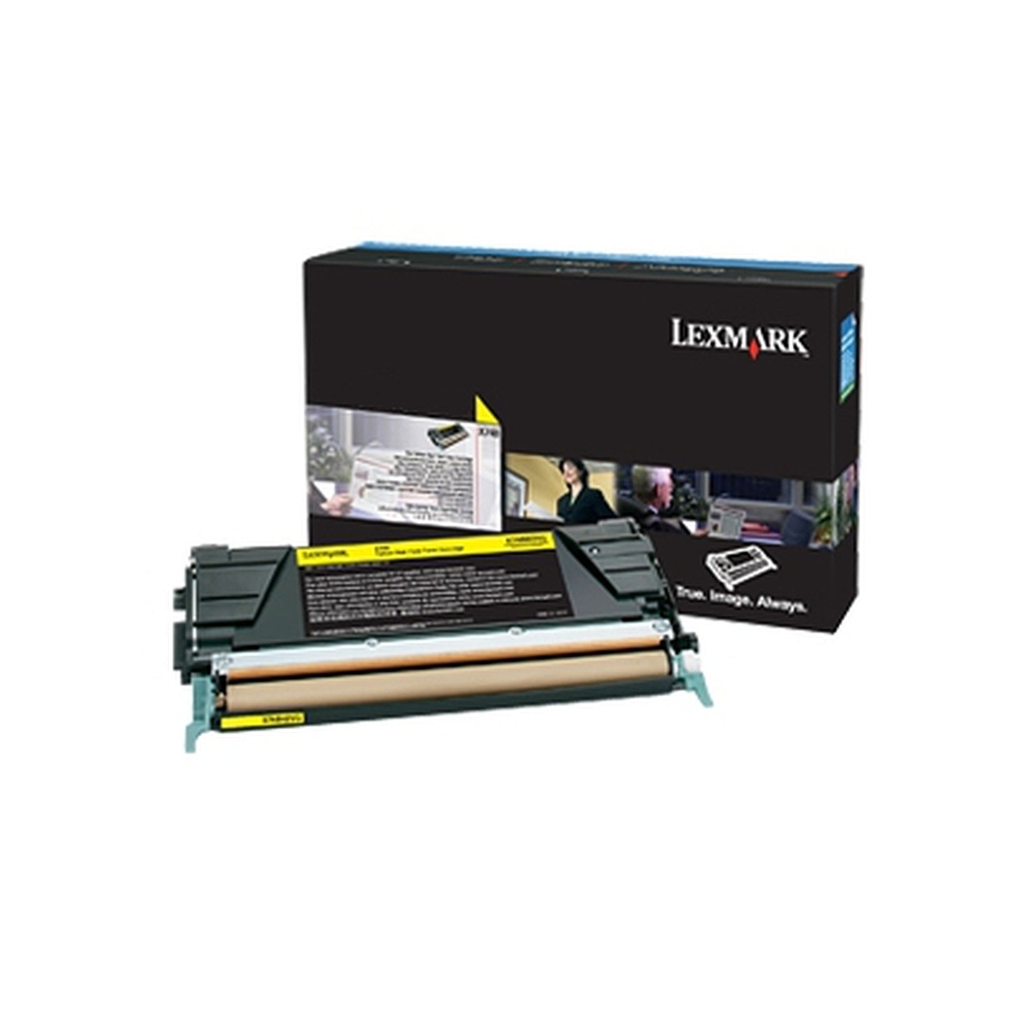 LEXMARK X748H4YG YELLOW RETURN PROGRAM TONER CARTRIDGE TAA FOR USE IN X748 ESTIM