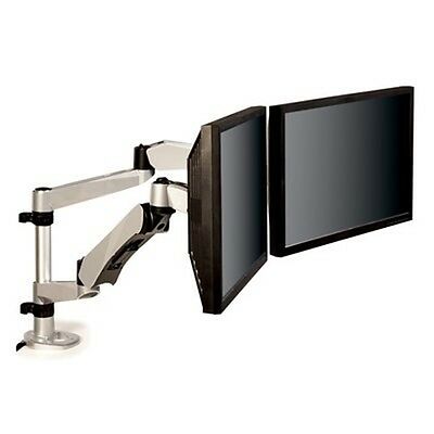 3M Adj Dual Mntr Arm Silver
