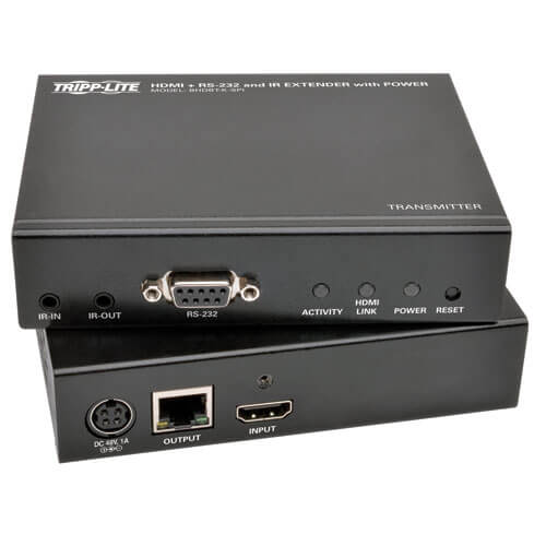 TRIPP LITE HDBASET HDMI OVER CAT5E/6/6A EXTENDER KIT W/POWER, SERIAL & IR CONTRO