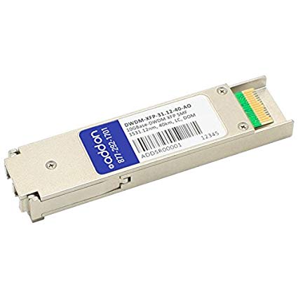 THIS CISCO DWDM-XFP-31.12 COMPATIBLE XFP TRANSCEIVER PROVIDES 10GBASE-DWDM THROU