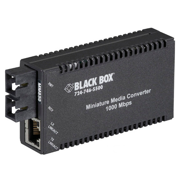 BLACK BOX MINIATURE MEDIA CONVERTERS MAKE IT EASY TO BRING FIBER TO THE DESKTOP
