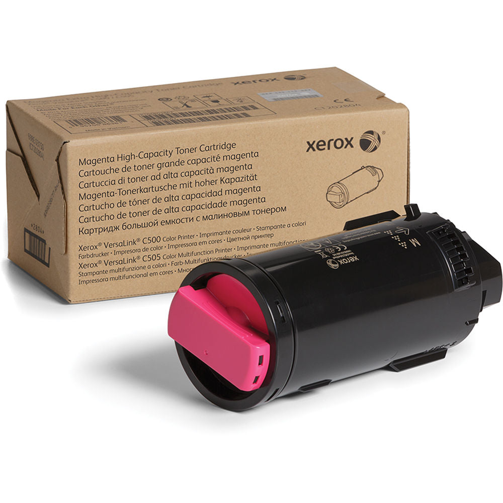 GENUINE XEROX MAGENTA HIGH CAPACITY TONER CARTRIDGE FOR THE VERSALINK C500/C505