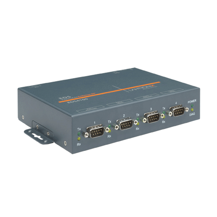4 PORT DEVICE SERVER, POE, INTERNATIONAL POWER SUPPLY, ROHS