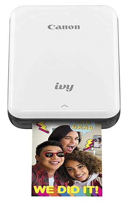 THE CANON IVY PRINTER CONNECTS TO YOUR SMARTPHONE OR SOCIAL MEDIA AND PRINTS FUN