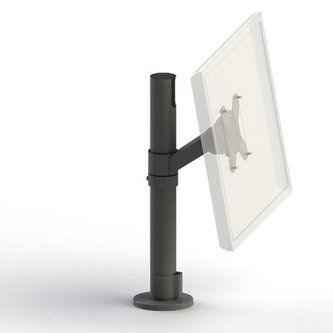 VESA 75/100 POLE MOUNT - BLACK