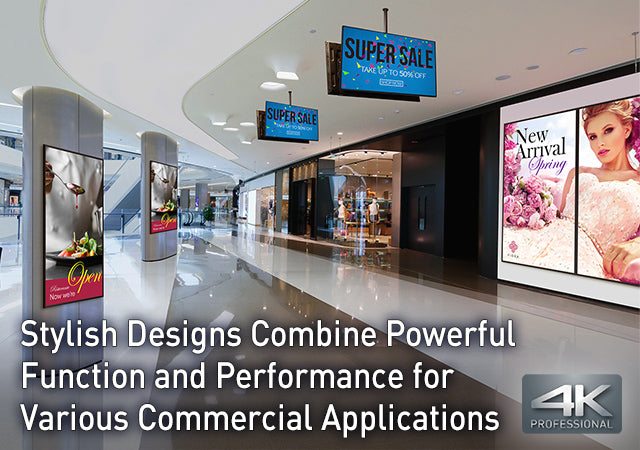 65" 4K 3840 x 2160 LED Display 24/7