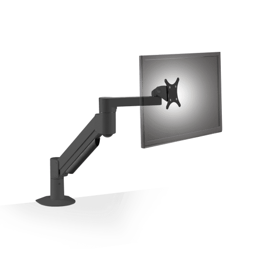 THE 7500 DELUXE MONITOR ARM FEATURES ONE-TOUCH ADJUSTMENT, SMOOTH HD TILT, PORTR