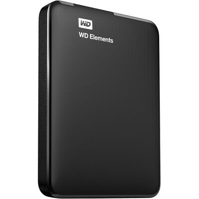 1TB WD ELEMENTS PORTABLE BLACK
