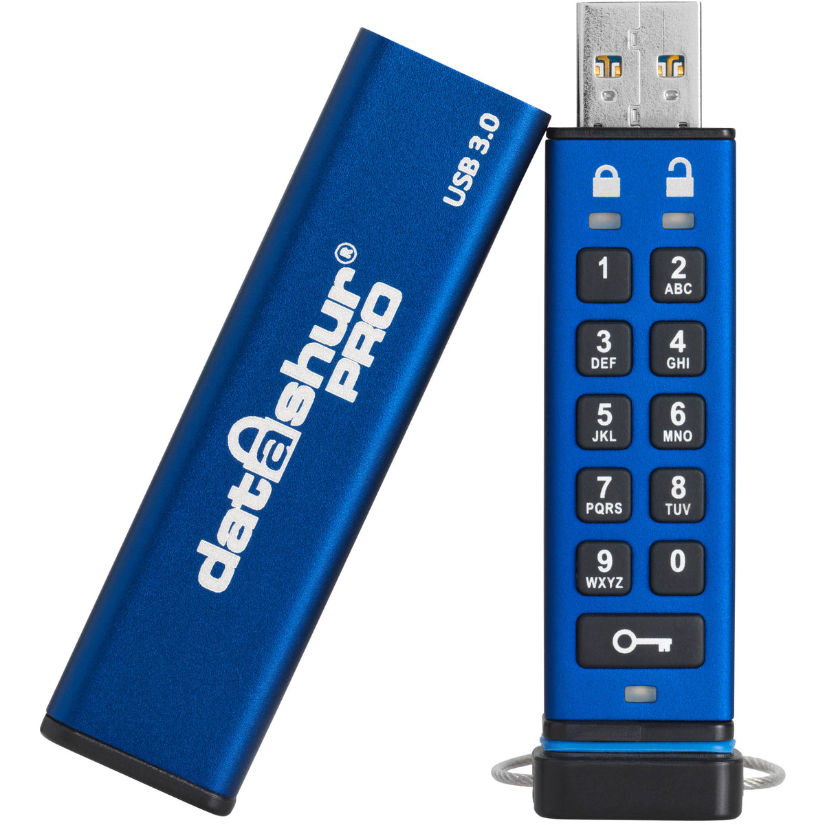 ISTORAGE DATASHUR PRO FIPS 140-2 LEVEL 3 SECURE PIN PROTECTED FLASH DRIVE-16GB