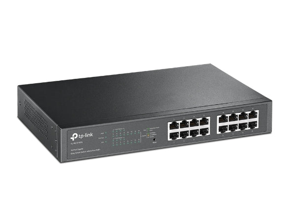 16-PORT GIGABIT EASY SMART SWITCH WITH 8-PORT POE+ - RACK-MOUNTABLE - IEEE 802.3