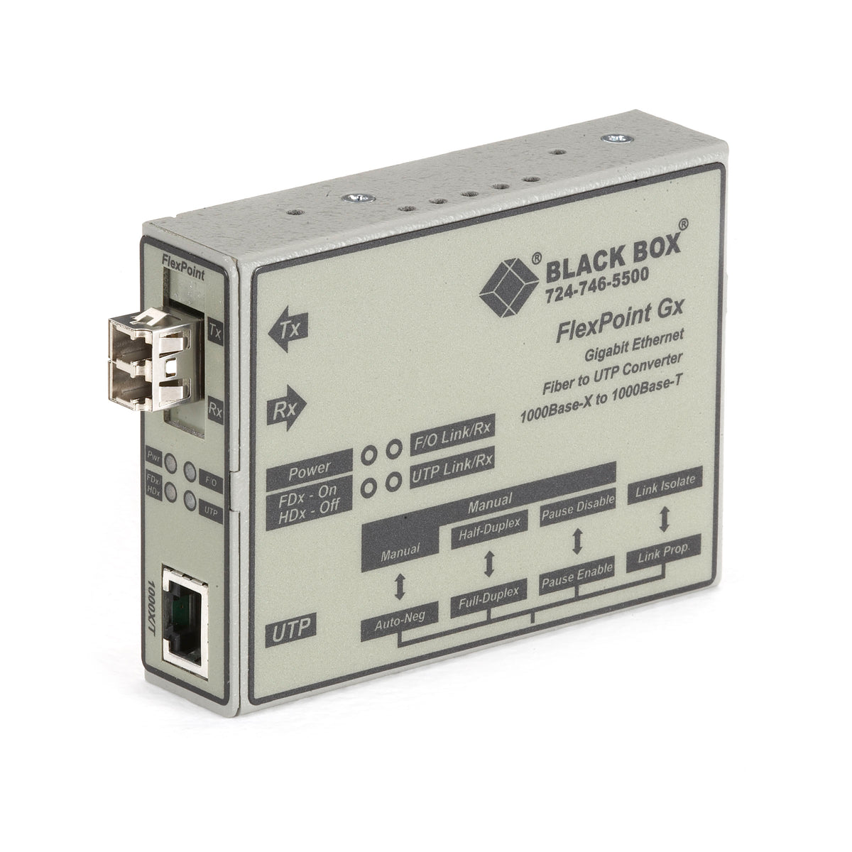 GIGABIT ETHERNET (1000-MBPS) MEDIA CONVERTER - 1000-MBPS COPPER TO 1000-MBPS MUL