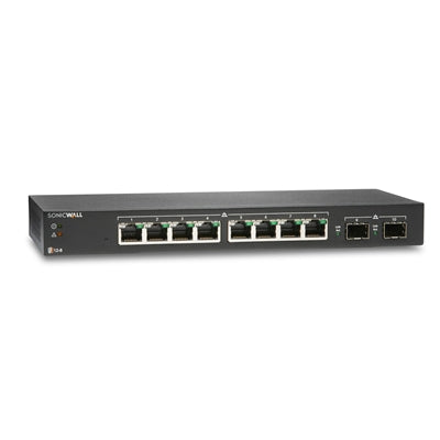 SonicWALL 8 Port Gig PoE Switch 2 SFP
