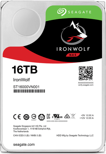 SEAGATE IRONWOLF  16 TB - SATA 7200 RPM 6GB/S 256MB CACHE 3.5  HDD