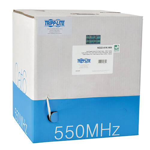 1000FT CAT6 BULK CABLE WHITE