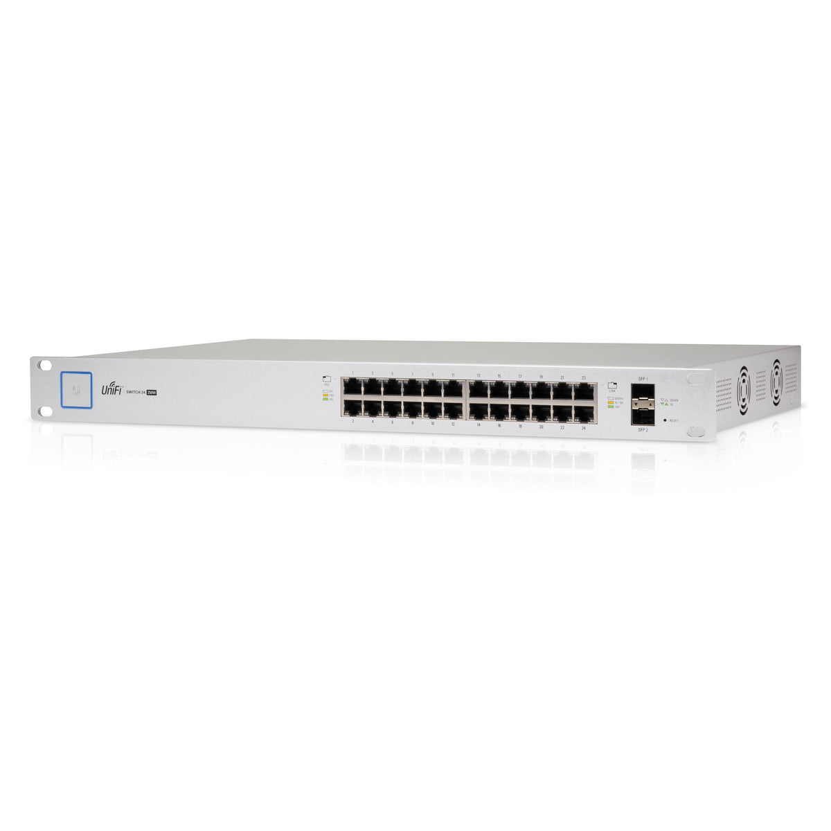 UNIFI SWITCH POWER OVER ETHERNET 24 GIGABIT RJ45 PORT 250W MAXIMUM POWER CONSUMP