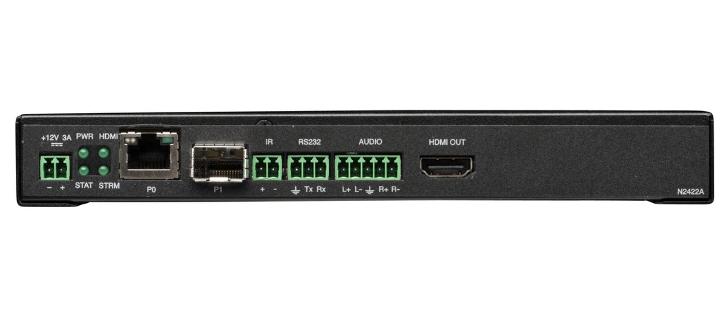 AMX N2400 SERIES JPEG2000 STAND-ALONE 4K DECODER 4K 60 4:4:4 W/(1) SFP FIBER