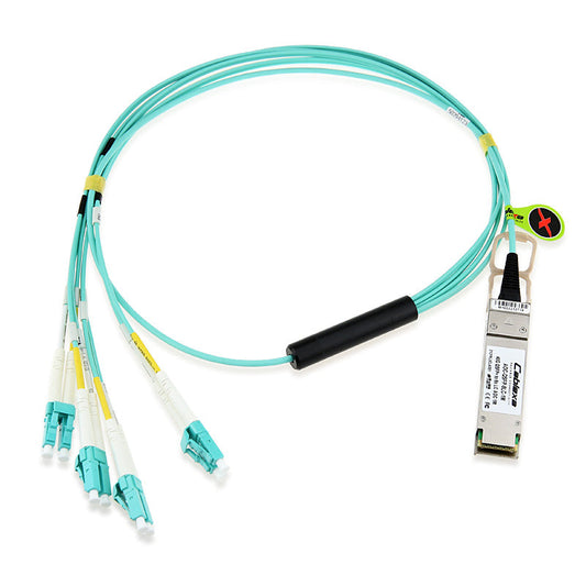 EXTREME MPO TO 4 X LC BREAKOUT PATCH CABLE, SINGLE-MODE 10M