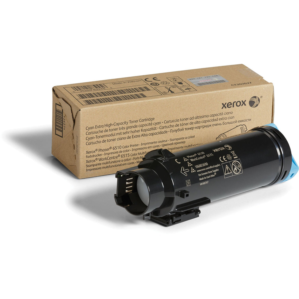 XEROX : GENUINE XEROX CYAN EXTRA HIGH CAPACITY TONER CARTRIDGE, WORKCENTRE 6515,